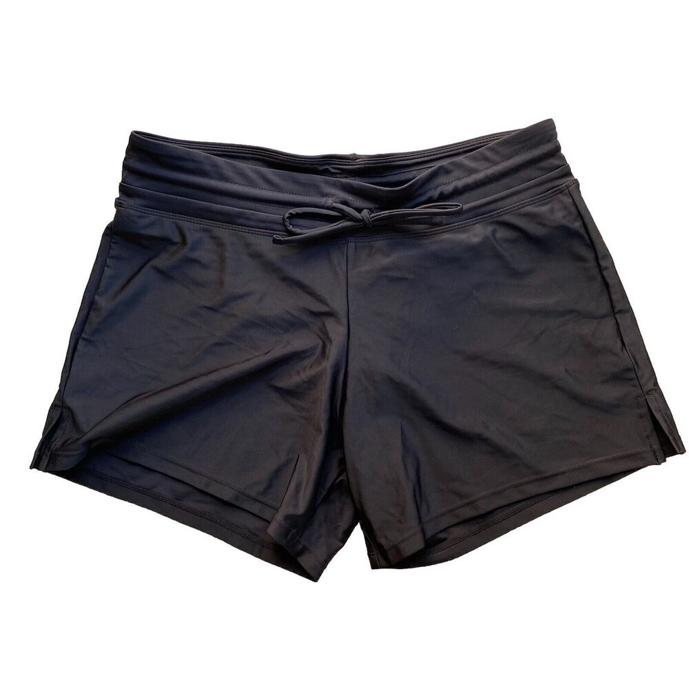 Women’s Boy Shorts Swim or Play, Black Size: M w UVA/UVB 50 Protection, NWT